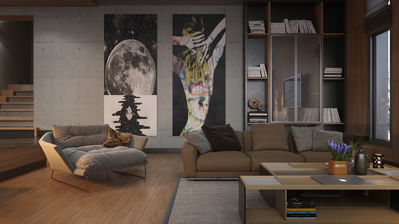 eclectic-living-room-art-ideas