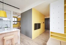 Small yellow and white interior 1