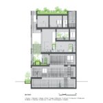 Bat Trang House 단면도