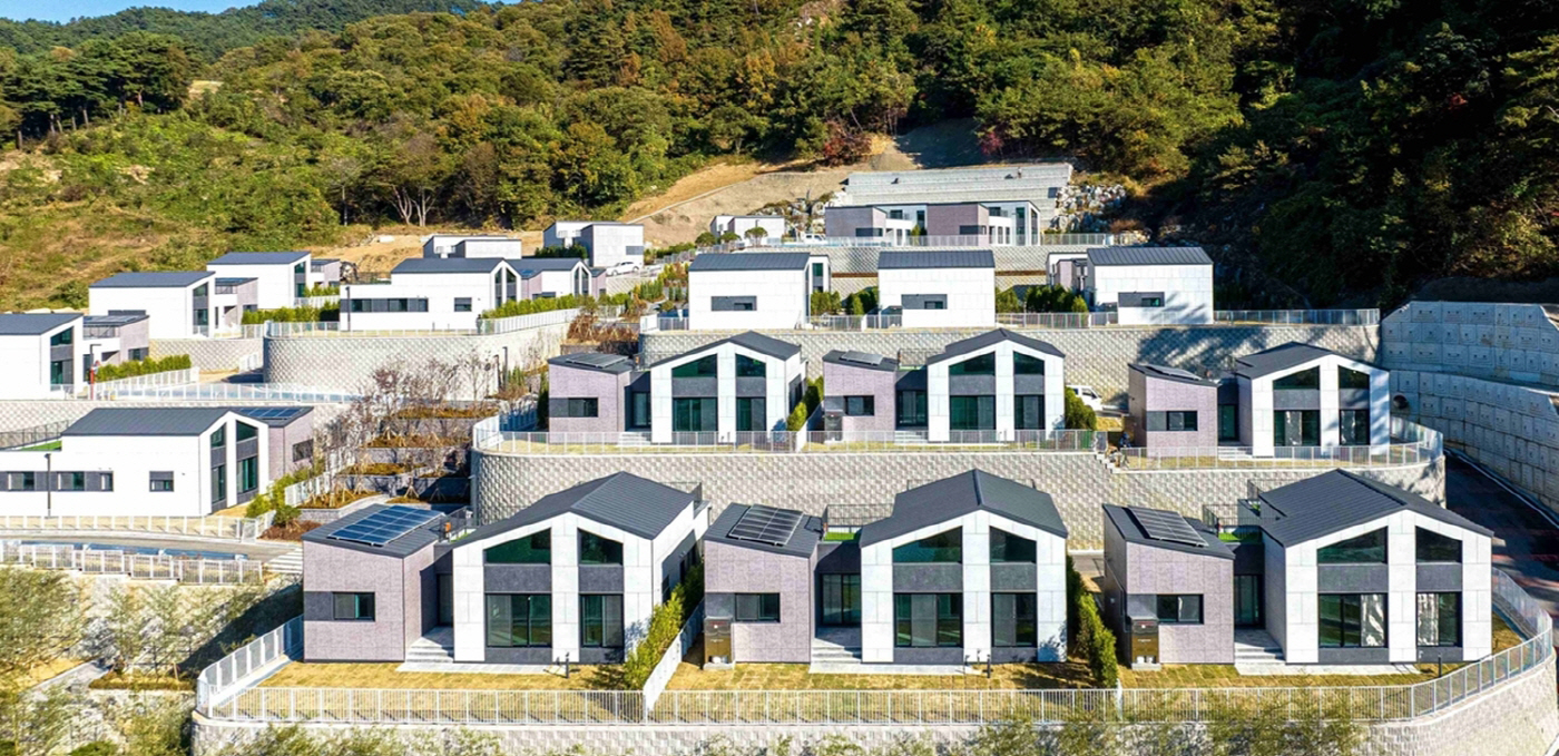 전남 구례에 조성된 모듈러 단독주택 단지