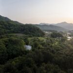 무언가 하우스 주변 풍경 노을