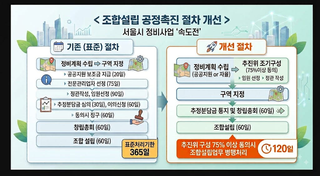 서울 재개발 예정 부지 조감도