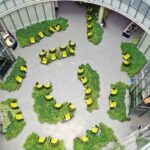 Suwon High-Tech Center atrium seen from above