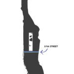 Manhattan map showing 57th Street
