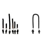 Cartoon of top hats comparing tall and bent towers