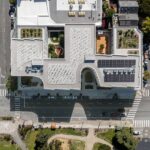 730 Stanyan 옥상과 중정을 내려다본 항공 사진