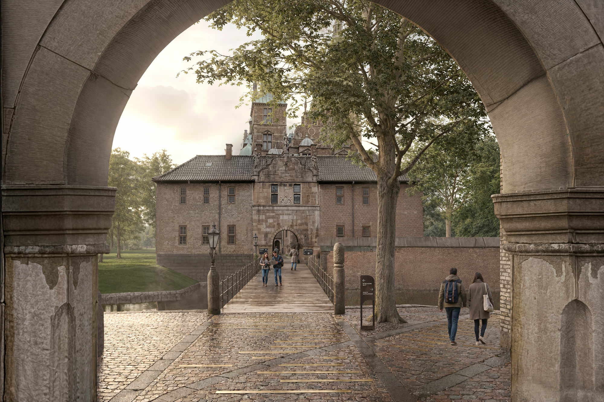Rosenborg Castle 왕실보물관 지하 전시공간 내부 렌더링