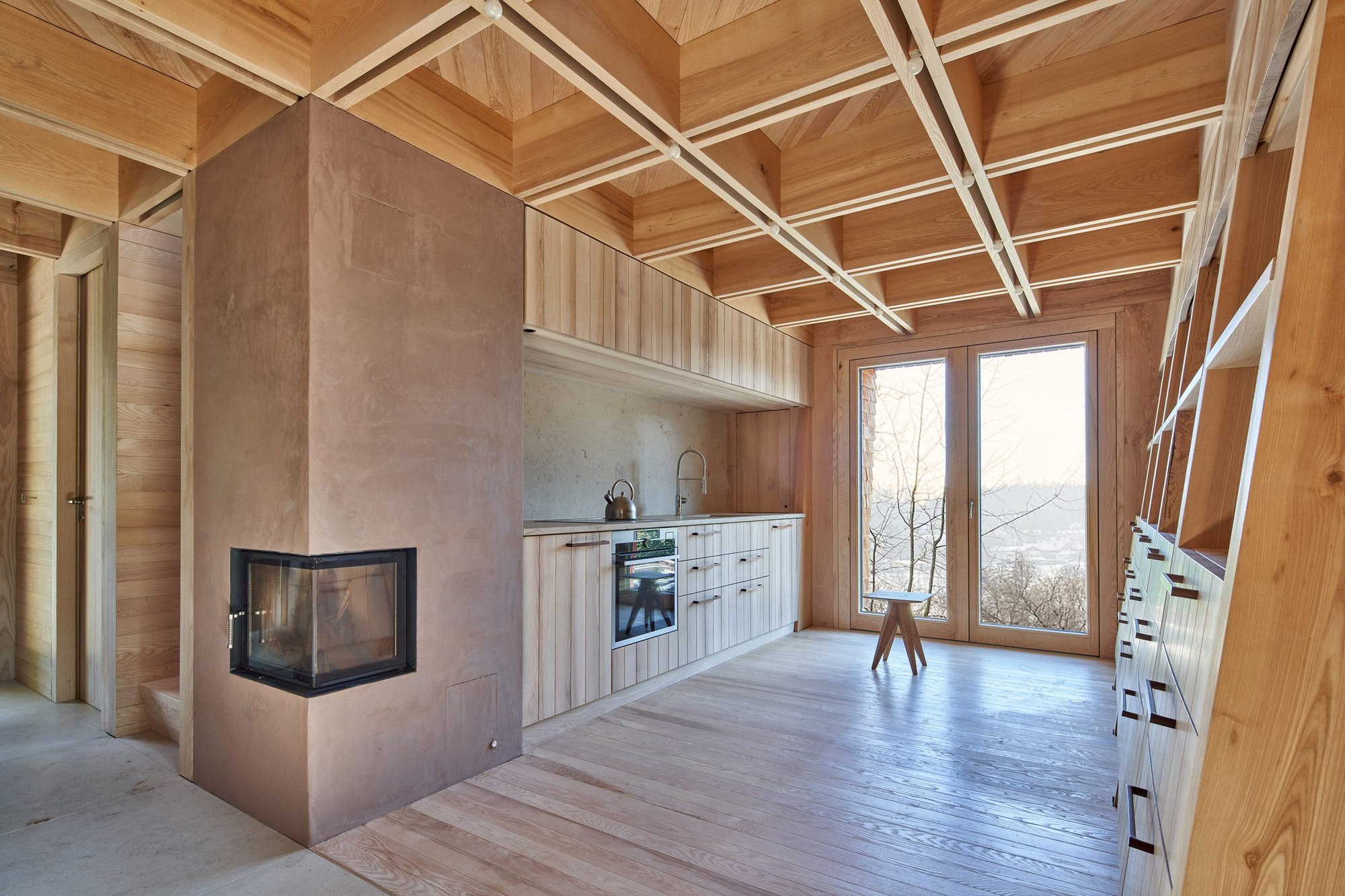 anton ii kitchen fireplace