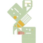 구두 패턴처럼 펼친 Fluevog House 외피 전개 다이어그램