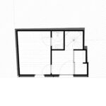 Glass Brick House 지상층 평면도