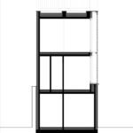 Glass Brick House 단면도