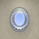 위로 올려다본 Lucas Museum of Narrative Art 오큘러스