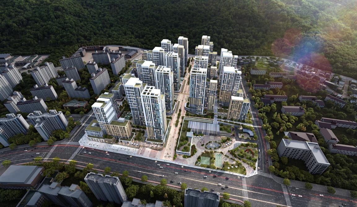 산본 9-2구역 재건축 조감도, 3,376가구 35층 단지