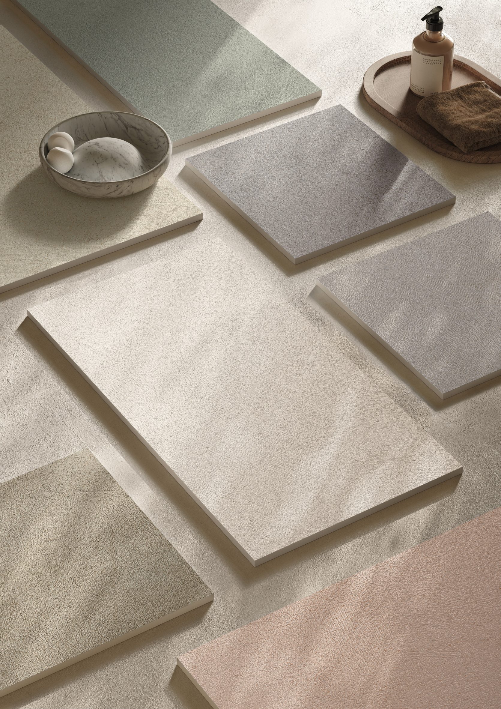 VitrA Resincode 타일의 다양한 컬러웨이