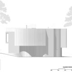 Trefoil House 동측 입면도