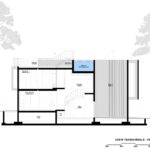 Trefoil House 횡단면도 B